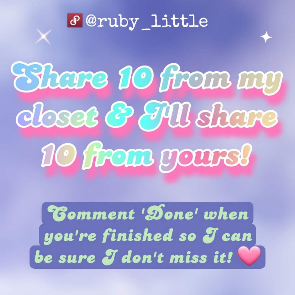 SHARE 10 FROM MINE & I'LL SHARE 10 FROM YOURS! Let's support each other! 💜